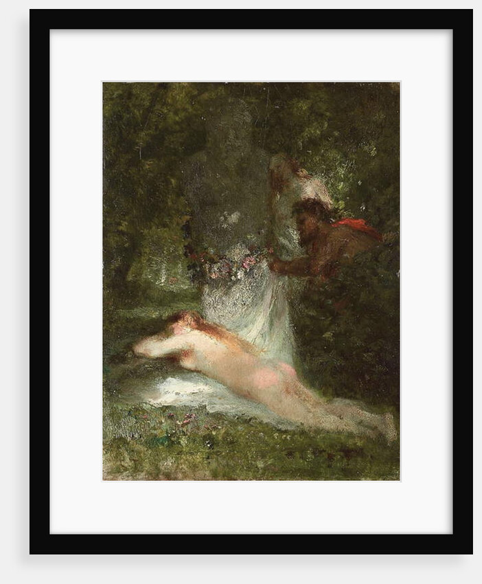Le sommeil de la nymphe by Constant-Emile Troyon