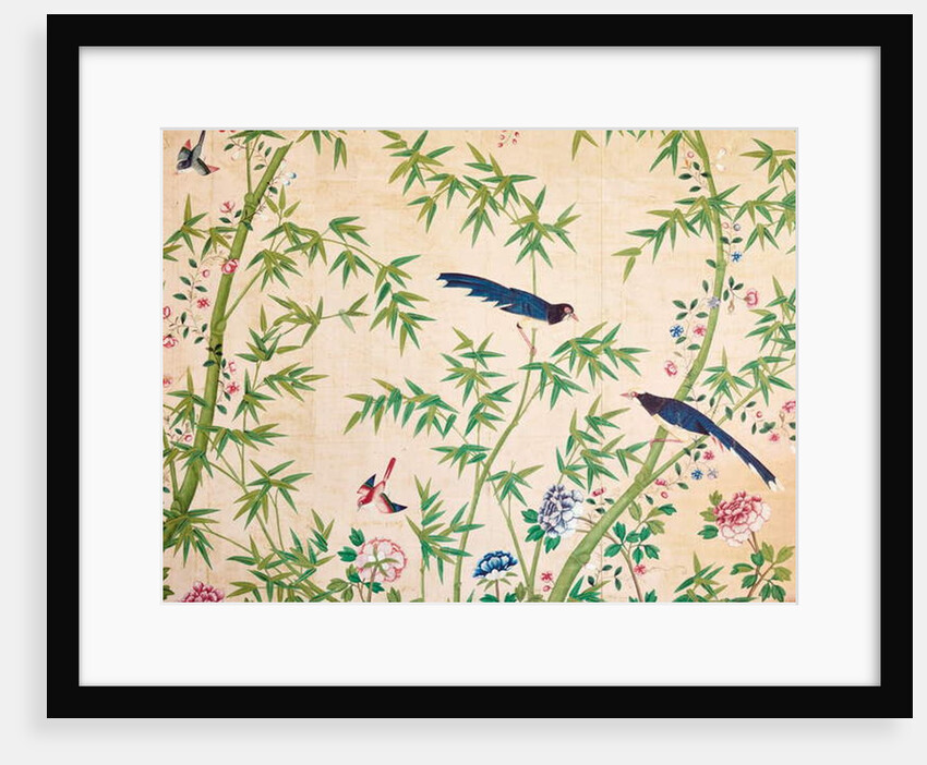 Fragment of wallpaper, late 18th - early 19th century or later by School Chinese