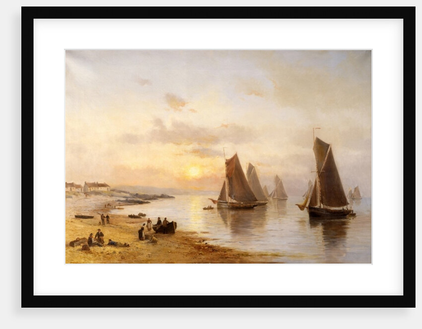When the Boats Come Home, Skerries Beach, Evening, 1889 by Alexander Williams
