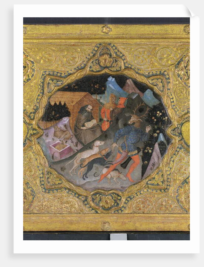 Detail from The Story of Diana and Actaeon, with Saint Jerome: a cassone panel by Francesco di Michele