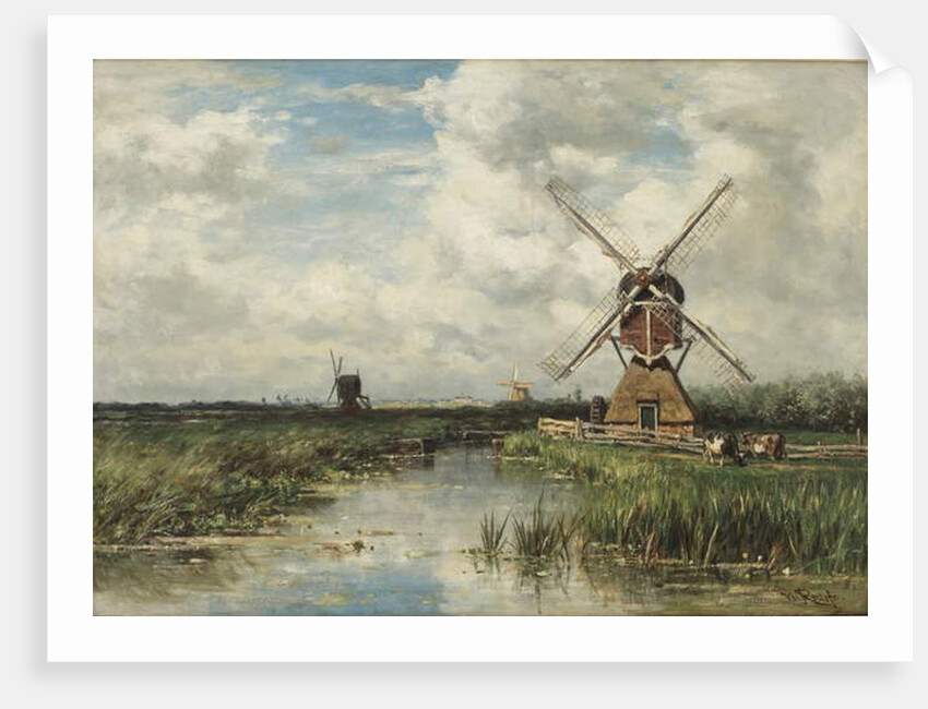 View near Leiden by Willem Roelofs