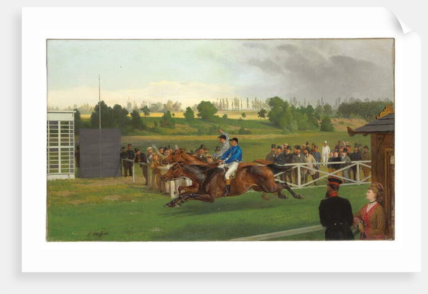 The Finish, Hoppegarten, Berlin, 15 June 1873, 1874 by Carl Constantin Steffeck