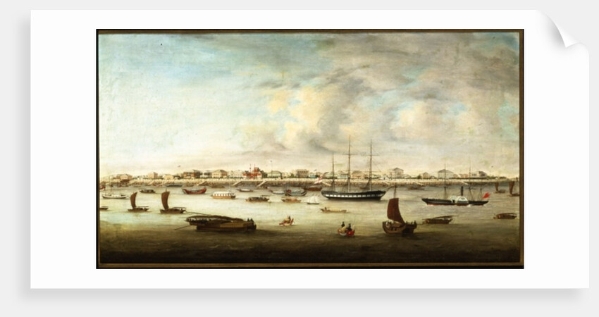 Chinese Fishing Vessels, Shanghai, c.1857 by Qua Chow