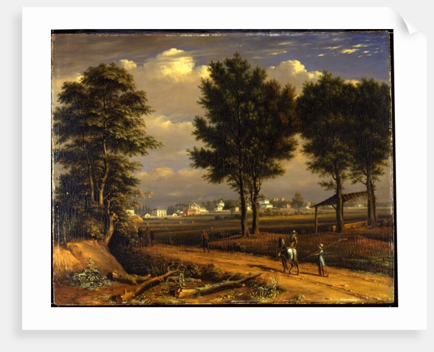 A view of the Alpha Cottages, near Paddington by John Seguier