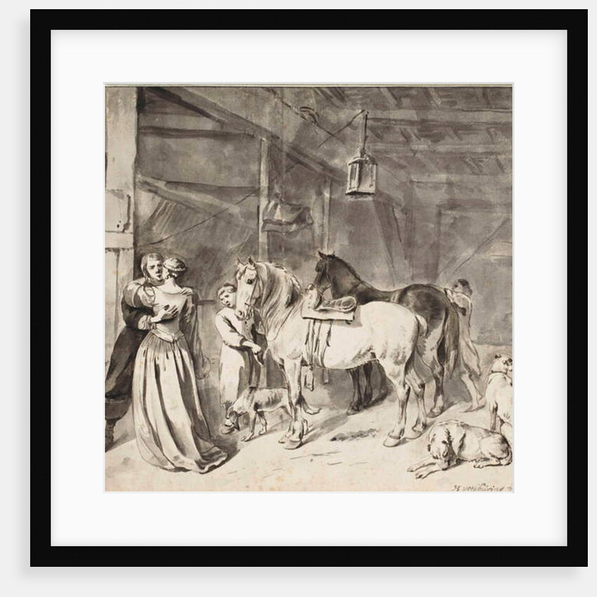 A Cavalier Bidding Farewell to a Lady, 1678 by Hendrick Verschuring