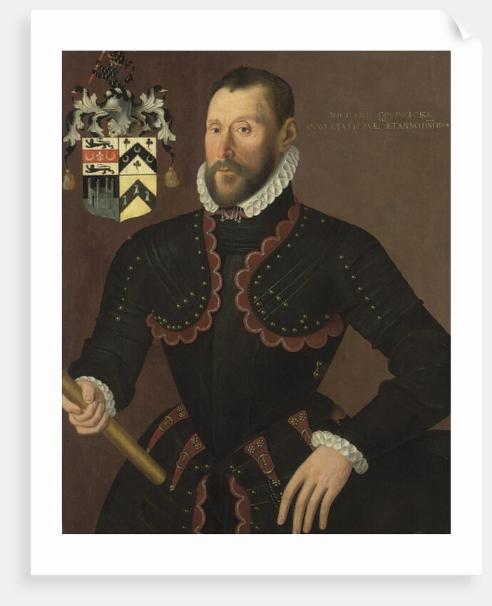 Portrait of Richard Goodricke, Sen.. aged 50, 1574 by English School