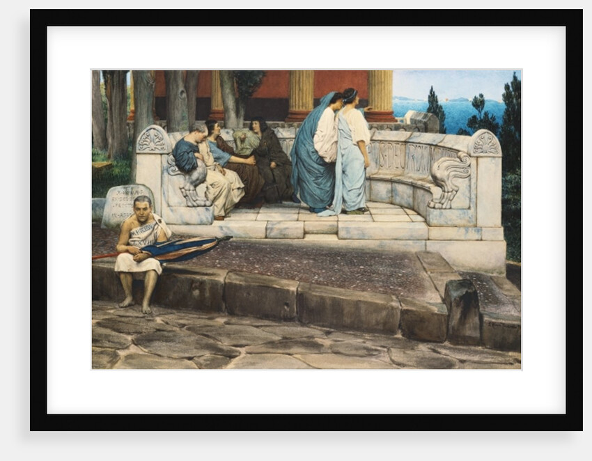 An Exedra, 1871 by Lawrence Alma-Tadema