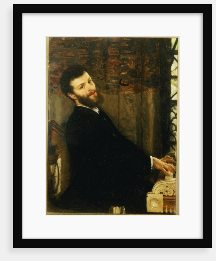 Portrait of the singer George Henschel playing Alma-Tadema's piano, Townshend House, 1879 by Lawrence Alma-Tadema