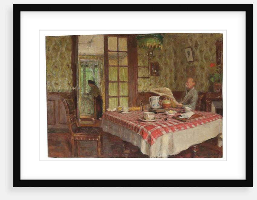 La lecture dans la salle à manger, Vaucresson, 1924 by Edouard Vuillard