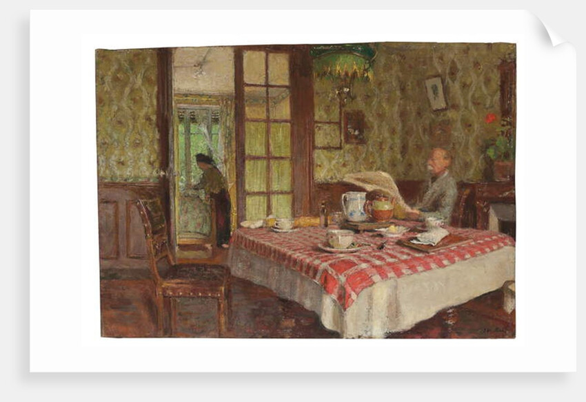La lecture dans la salle à manger, Vaucresson, 1924 by Edouard Vuillard