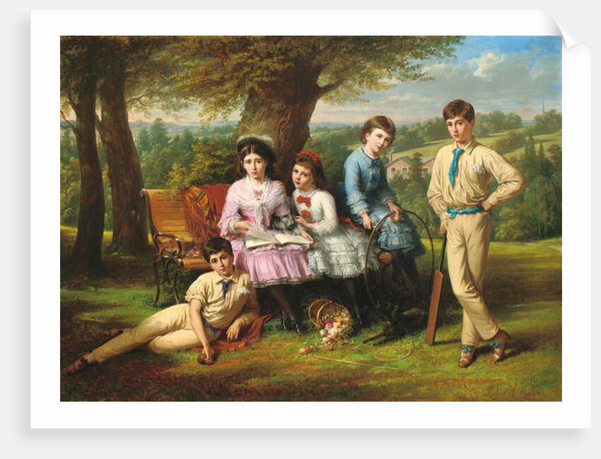 The Johnston Children by Robert Antoine Muller