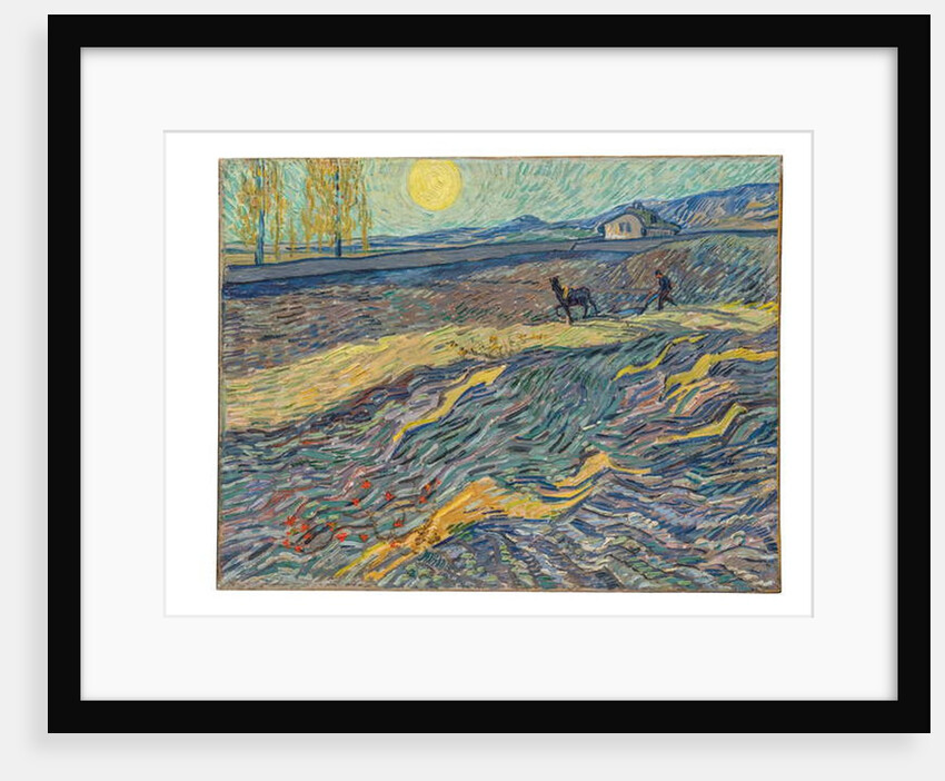 Farmer in a Field, 1889 by Vincent van Gogh