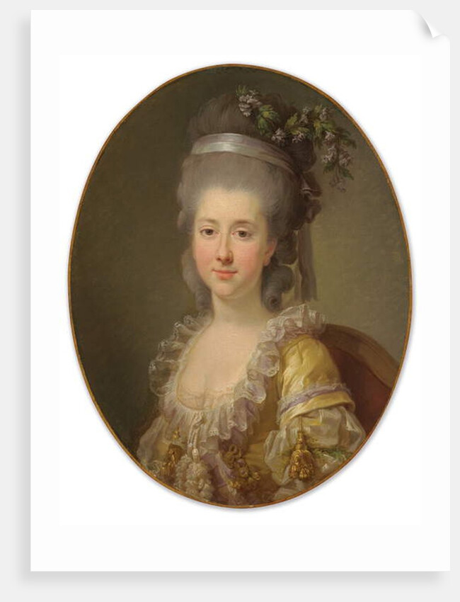 Portrait of Countess Urszula Potocka, née Zamoyska, bust-length by Elisabeth Louise Vigee-Lebrun