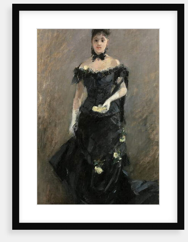 Woman in Black or Before the Theatre, 1875 by Berthe Morisot