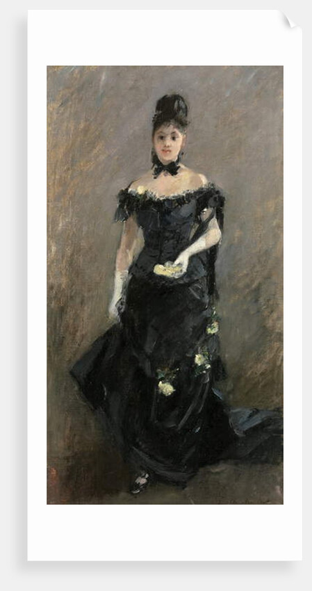 Woman in Black or Before the Theatre, 1875 by Berthe Morisot