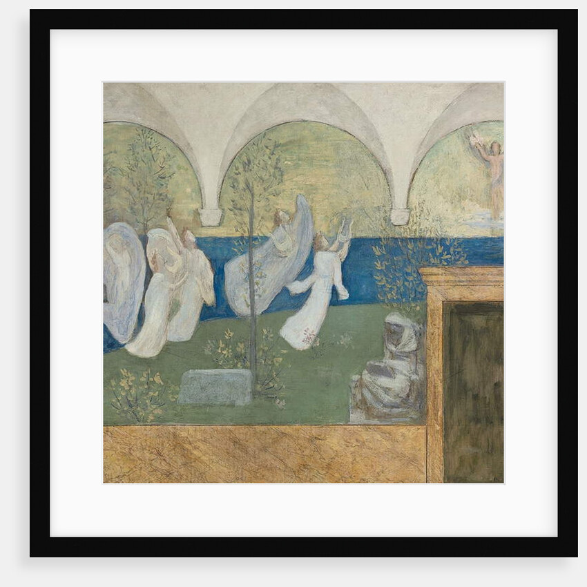Detail from a preparatory painting for Les Muses inspiratrices acclament le Génie, Messager de Lumière, 1895 by Pierre Puvis de Chavannes