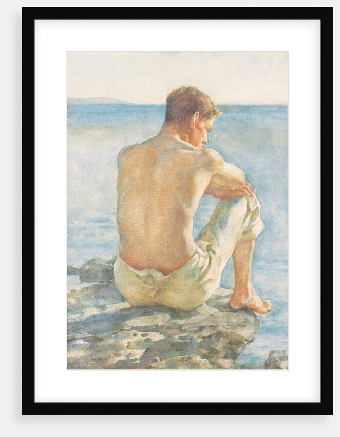 Watching the sea by Henry Scott Tuke