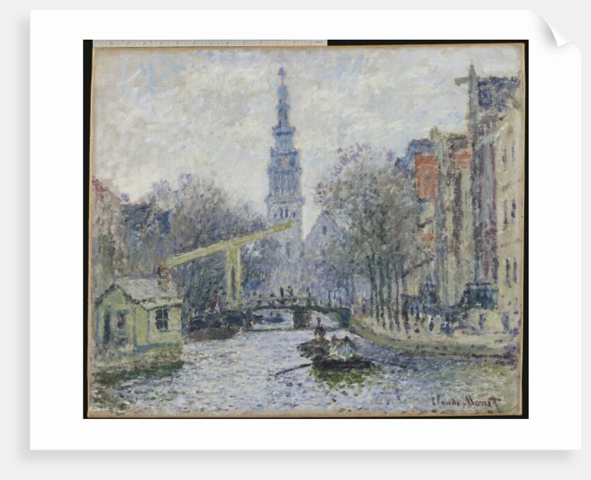 Canal a Amsterdam, 1874 by Claude Monet