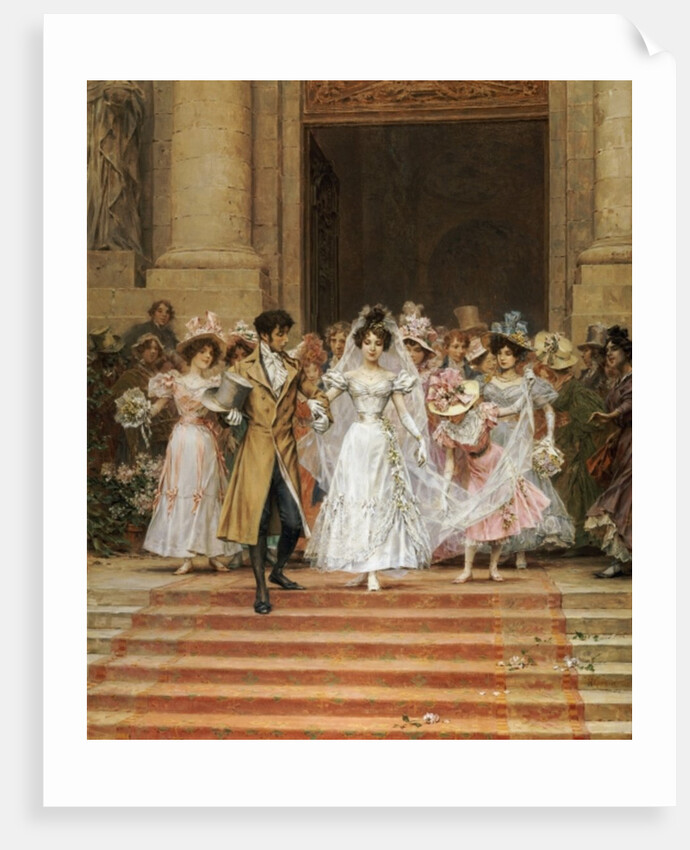 The Wedding, Church of St. Roch, Paris by Frederik Hendrik Kaemmerer