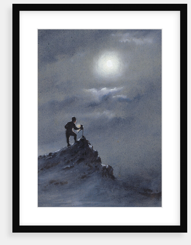 Birdie reading observations on the Ramp, June 6th.11, 1911 by Edward Adrian Wilson