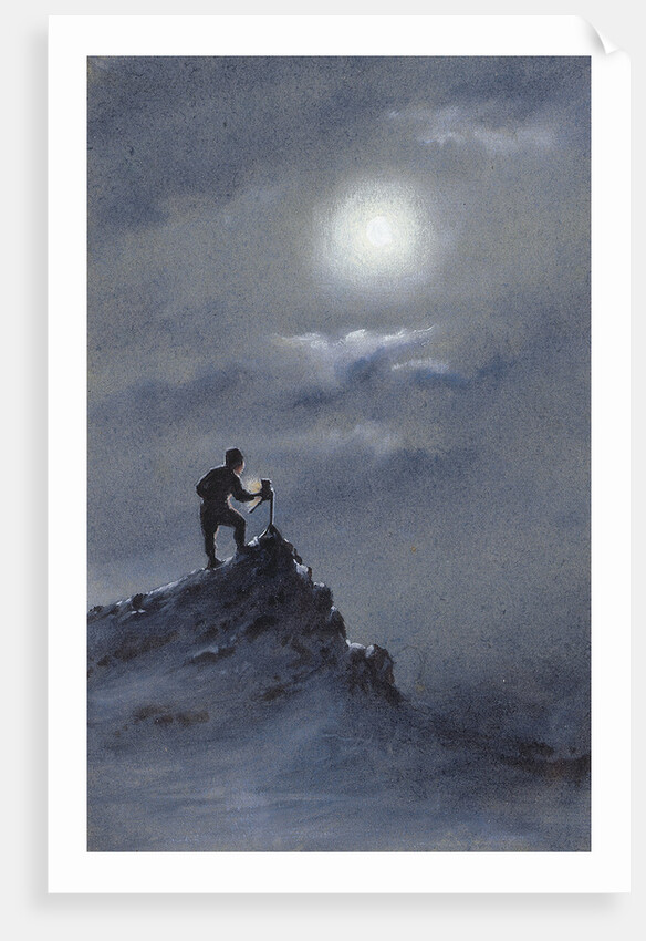 Birdie reading observations on the Ramp, June 6th.11, 1911 by Edward Adrian Wilson