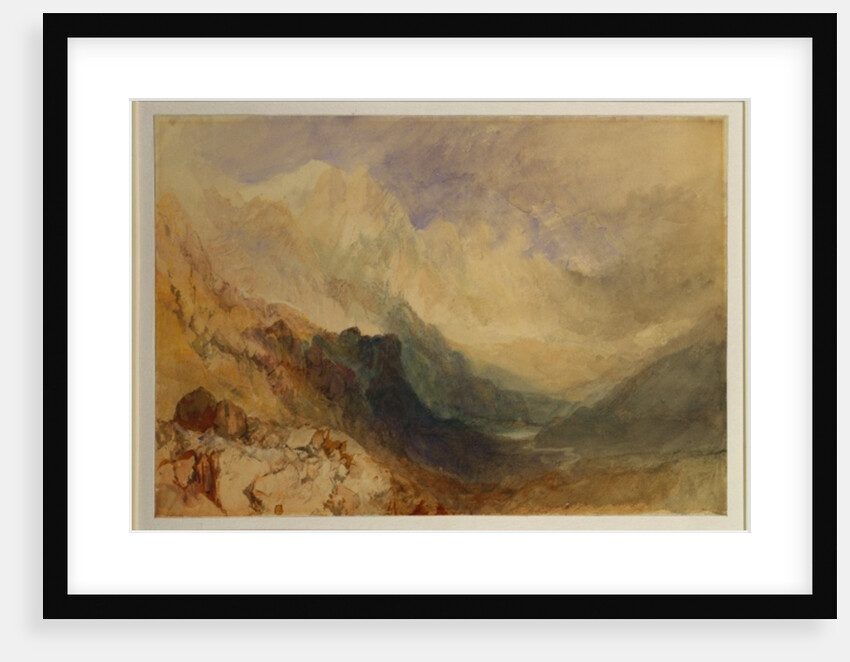 An Alpine Valley, probably the Val d'Aosta by Joseph Mallord William Turner