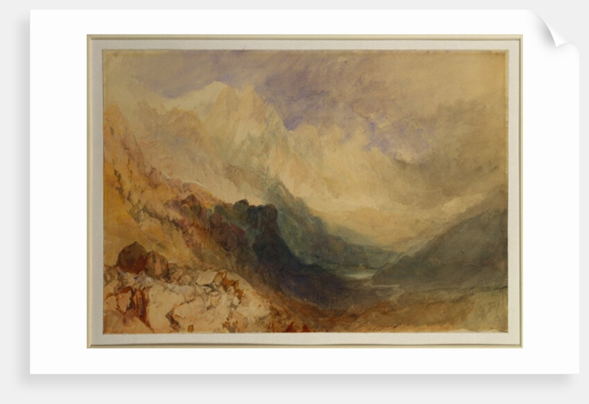 An Alpine Valley, probably the Val d'Aosta by Joseph Mallord William Turner