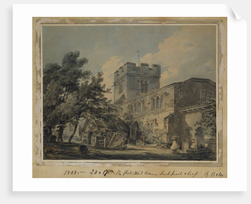 Finchley Church, 1801 by Joseph Mallord William Turner