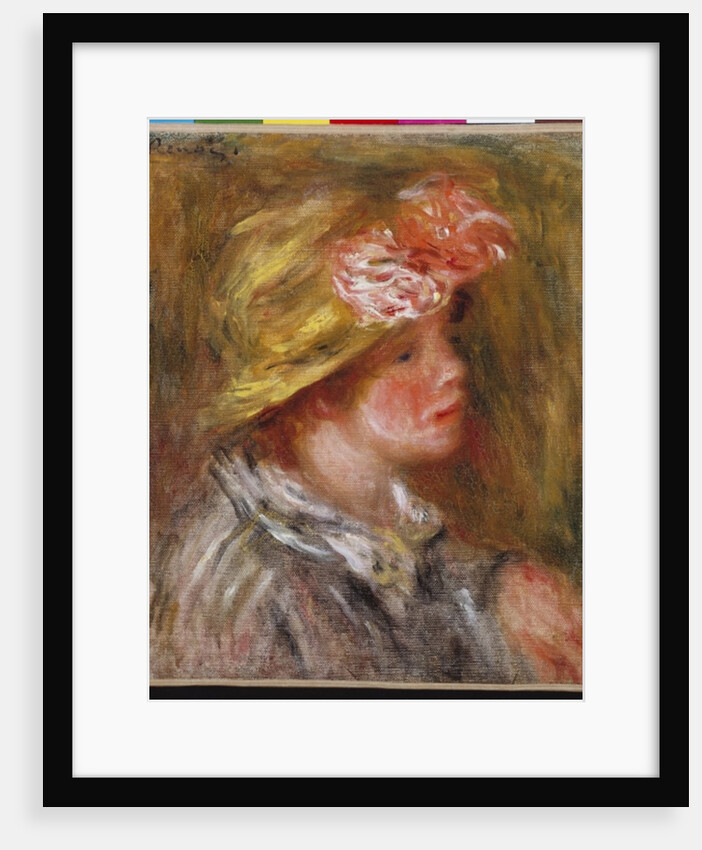 Young Woman in a Flowery Hat c.1917 by Pierre Auguste Renoir