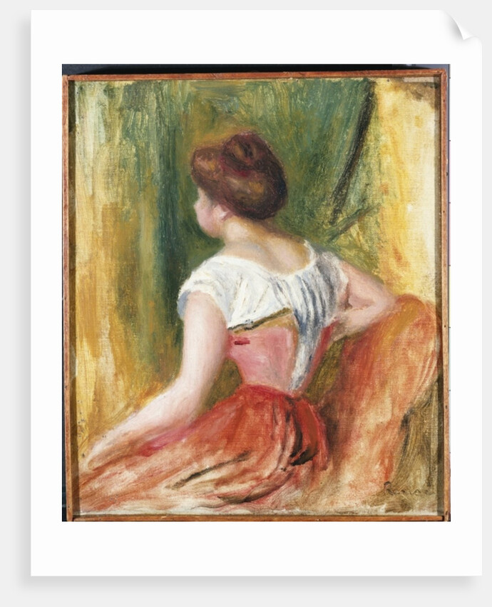 Seated Young Woman by Pierre Auguste Renoir