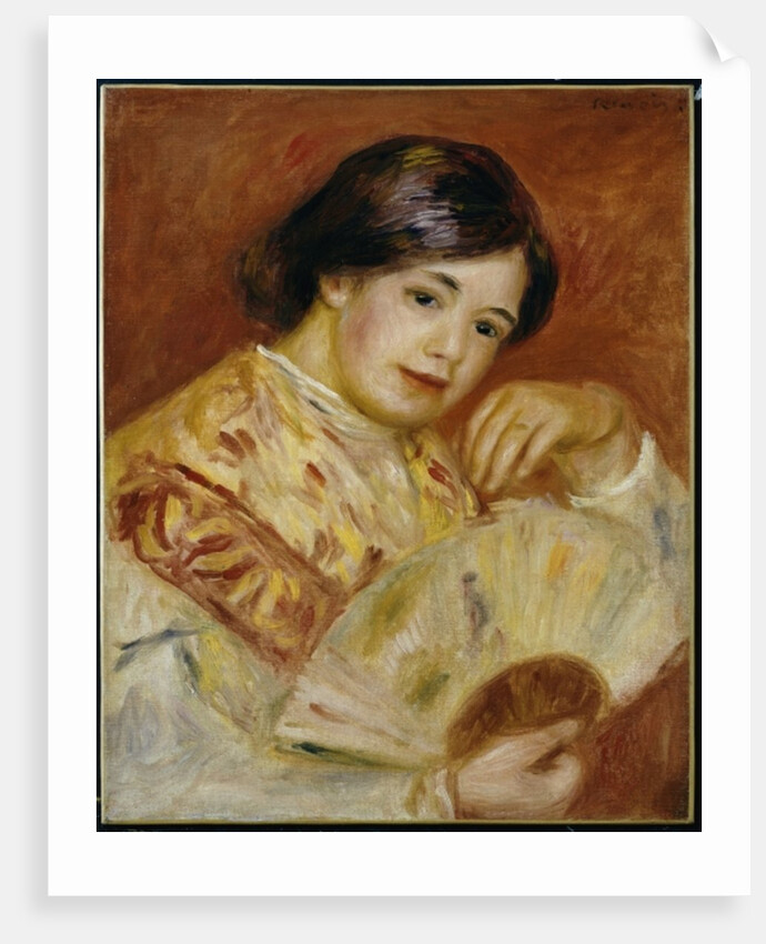 Coco with a Japanese Fan, c.1906 by Pierre Auguste Renoir