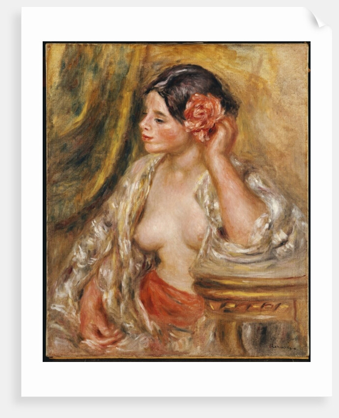 Gabrielle a sa Coiffure, 1910 by Pierre Auguste Renoir