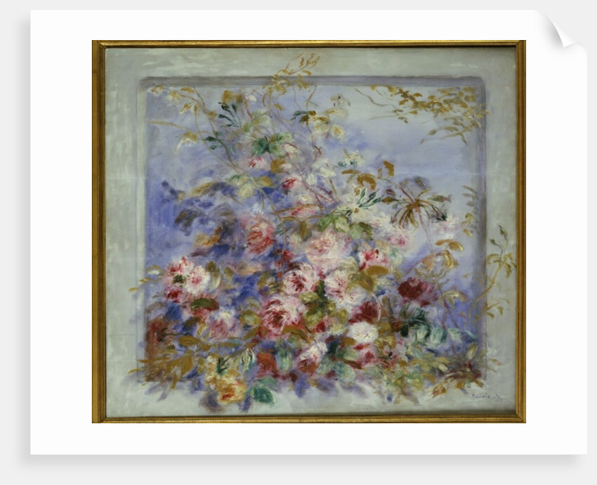 Roses in a Window, 1879 by Pierre Auguste Renoir