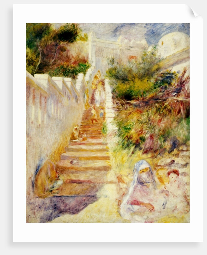 The Steps, Algiers, c.1882 by Pierre Auguste Renoir