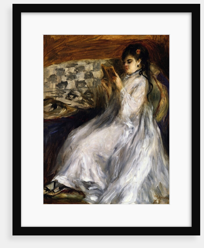 Woman in White Reading, 1873 by Pierre Auguste Renoir