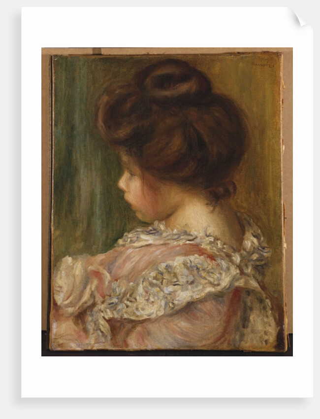Portrait of a young girl by Pierre Auguste Renoir