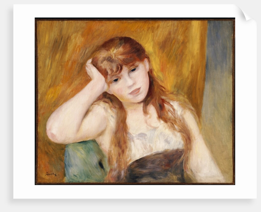 Young Blonde Girl, 1886 by Pierre Auguste Renoir