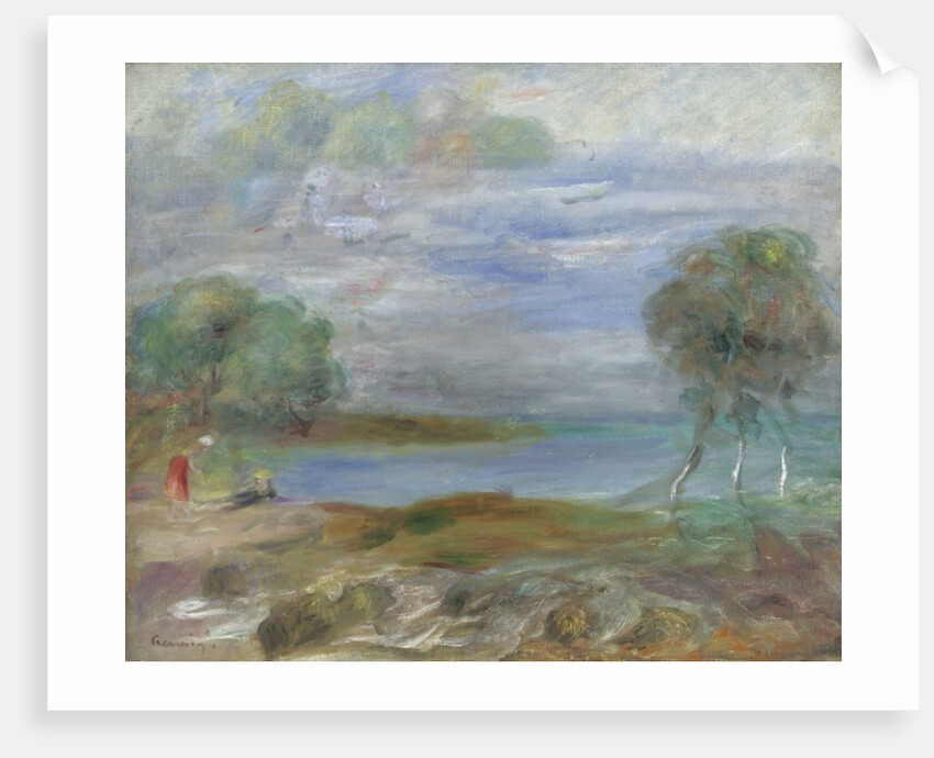 Two People at the Water's Edge by Pierre Auguste Renoir