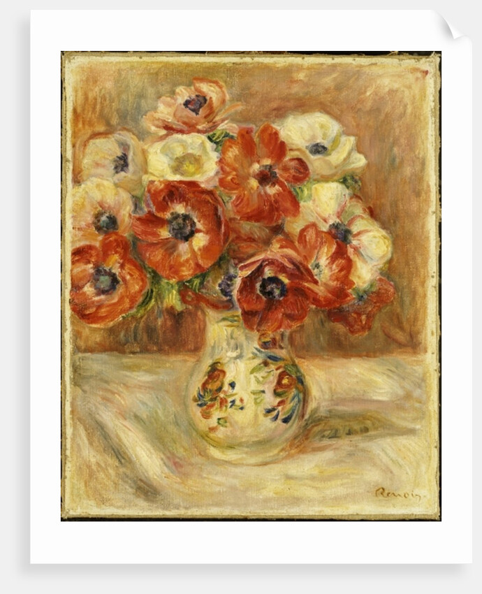 Still Life with Anemones by Pierre Auguste Renoir