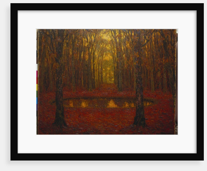 The Pond at Versailles in Autumn, 1916 by Henri Eugene Augustin Le Sidaner