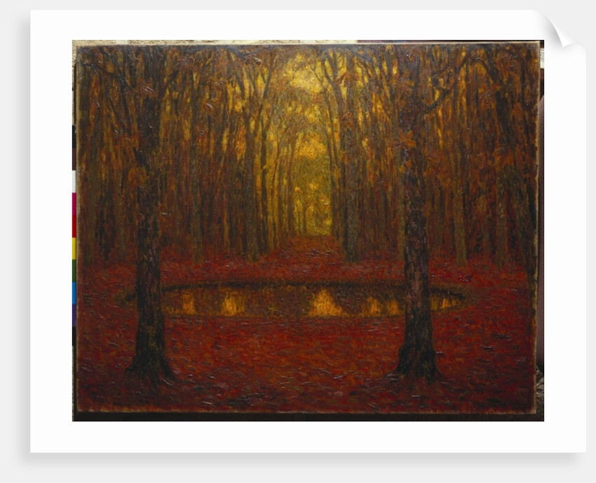 The Pond at Versailles in Autumn, 1916 by Henri Eugene Augustin Le Sidaner