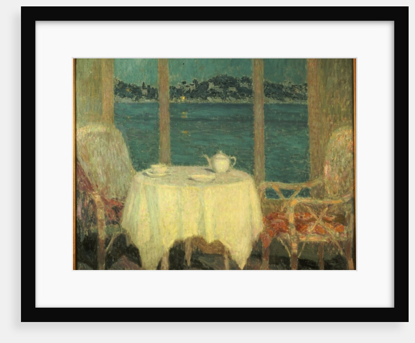 The Terrace in Front of the Bay of St. Tropez, 1929 by Henri Eugene Augustin Le Sidaner