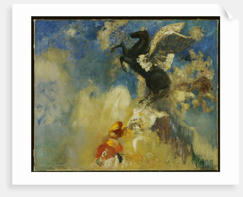 The Black Pegasus by Odilon Redon