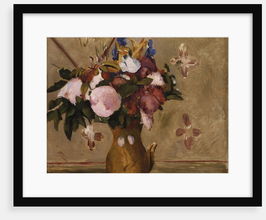 Flowers in a Vase, copy after a painting by Cezanne, c.1886 by Odilon Redon