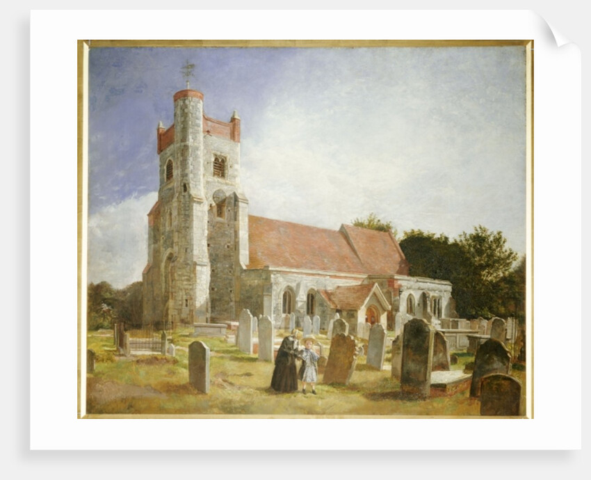 The Old Church, Ewell, 1847 by William Holman Hunt