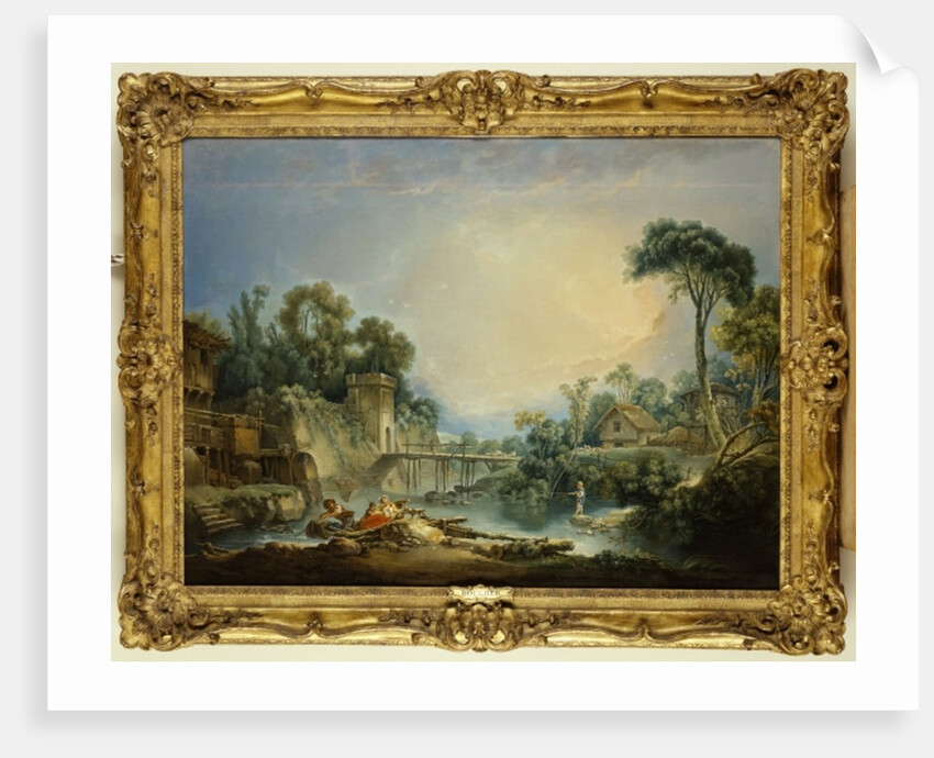 The Rustic Bridge, c.1756 by Francois Boucher