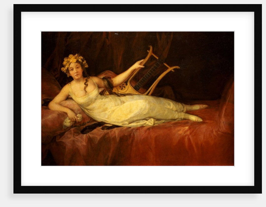 Portrait of the 10th Marquesa de Santa Cruz as the Muse, Euterpe, 1805 by Francisco Jose de Goya y Lucientes