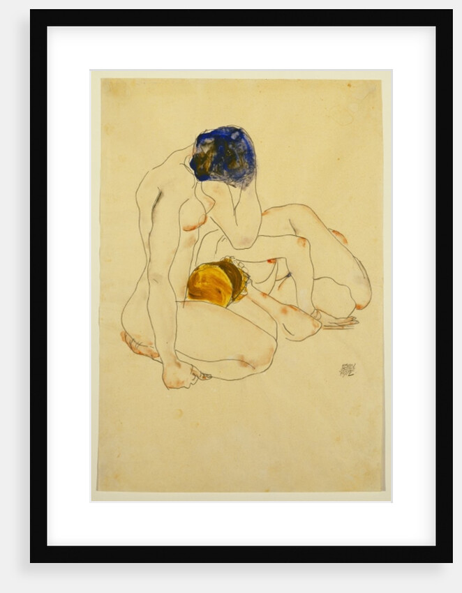 Two Friends, 1912 by Egon Schiele