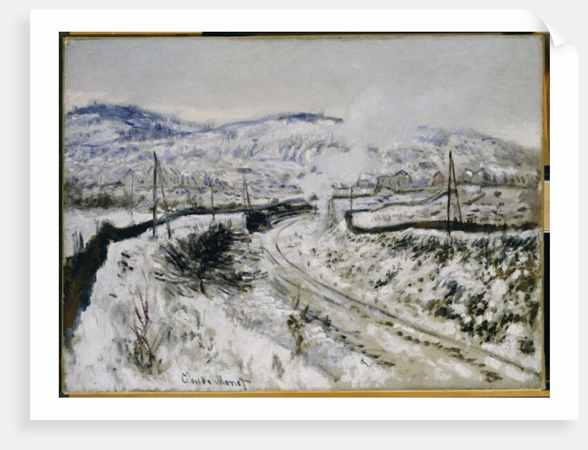 Train in the Snow at Argenteuil by Claude Monet