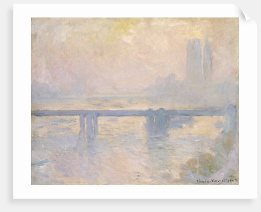 Charing Cross Bridge, 1899 by Claude Monet